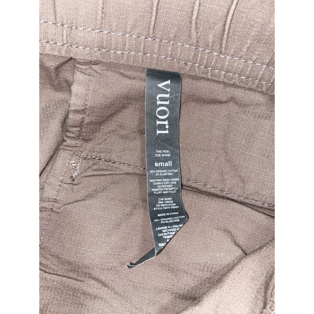 Vuori Ripstop Pants Women Small VW401 Stretch Drawstring Organic Cotton Athletic - Picture 3 of 3